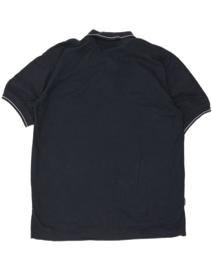 Cămașă polo Umbro pentru bărbați, mare, poliester bleumarin