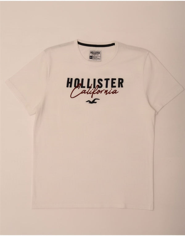 Tricou grafic pentru bărbați Hollister Top XL Bumbac alb