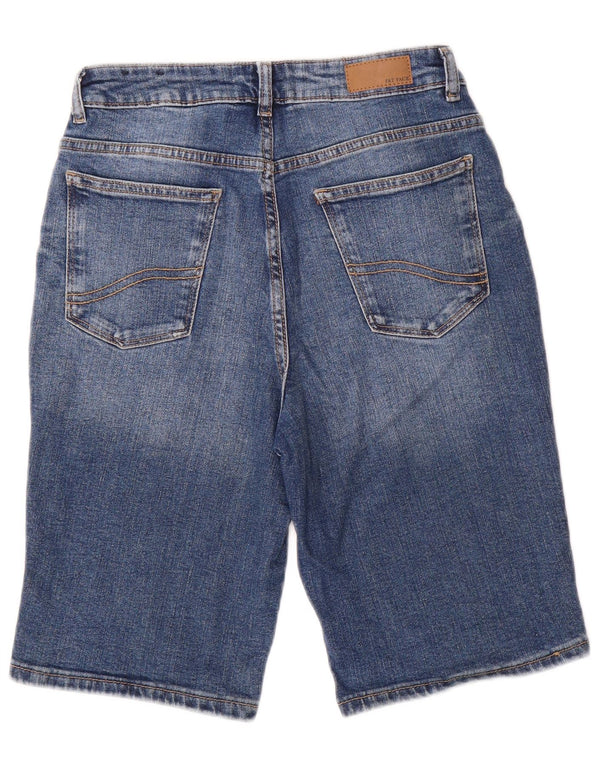 Bermude denim pentru femei Fat Face UK 10 Small W26 Blue Bumbac