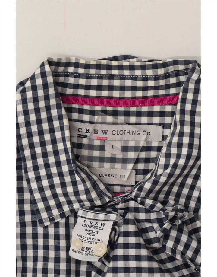 Crew Clothing Cămașă clasică pentru bărbați, mare, albastru, bumbac