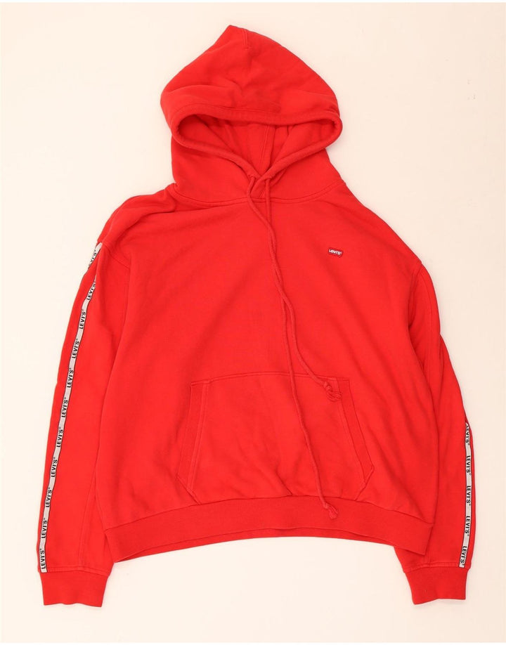 Pulover pentru femei Levi's Graphic Oversized Hoodie UK 14 Medium Red Bumbac