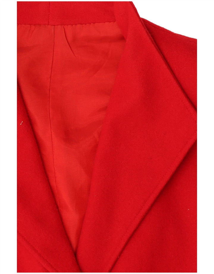 Jachetă bomber supradimensionată vintage pentru femei UK 20 2XL roșu