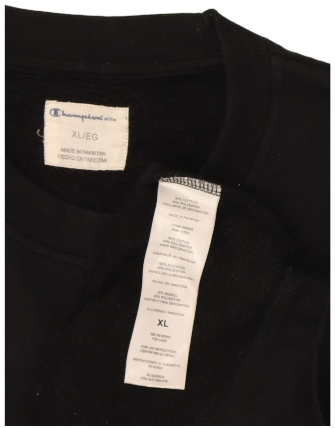 Pulover pentru bărbați Champion Pulover XL bumbac negru