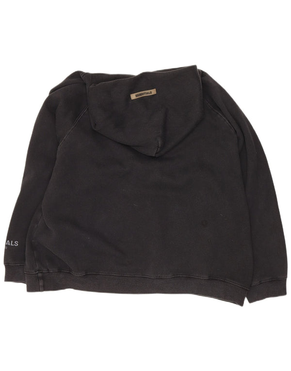 Pulover vintage pentru bărbați, cu grafică largi, cu glugă, bumbac mare, negru
