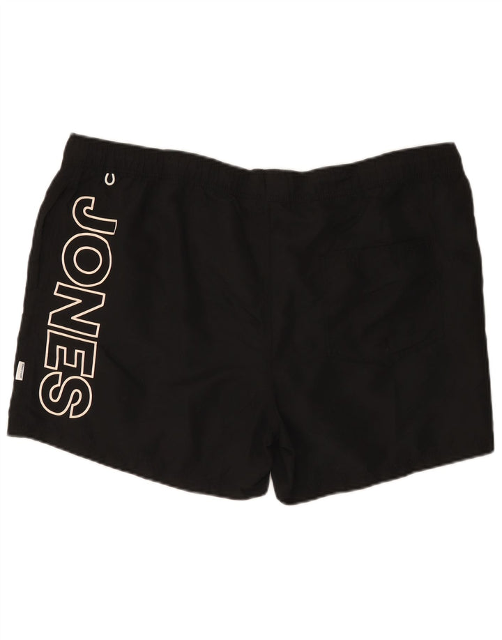 Pantaloni scurți de înot cu grafică Jack & Jones pentru bărbați, poliester negru 2XL