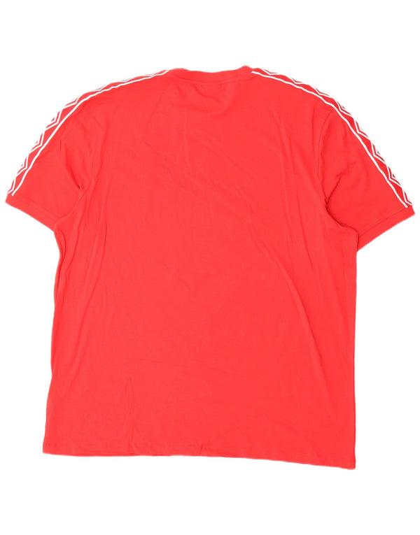 Tricou grafic pentru bărbați Umbro Top 3XL bumbac roșu