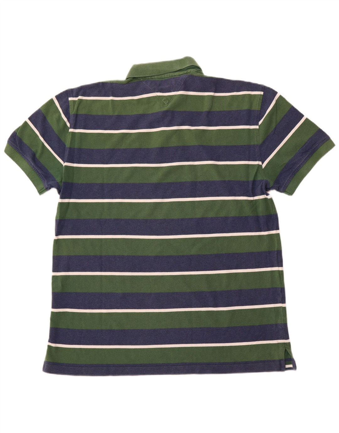 TOMMY HILFIGER Tricou polo personalizat pentru bărbați XL, bumbac cu dungi verzi