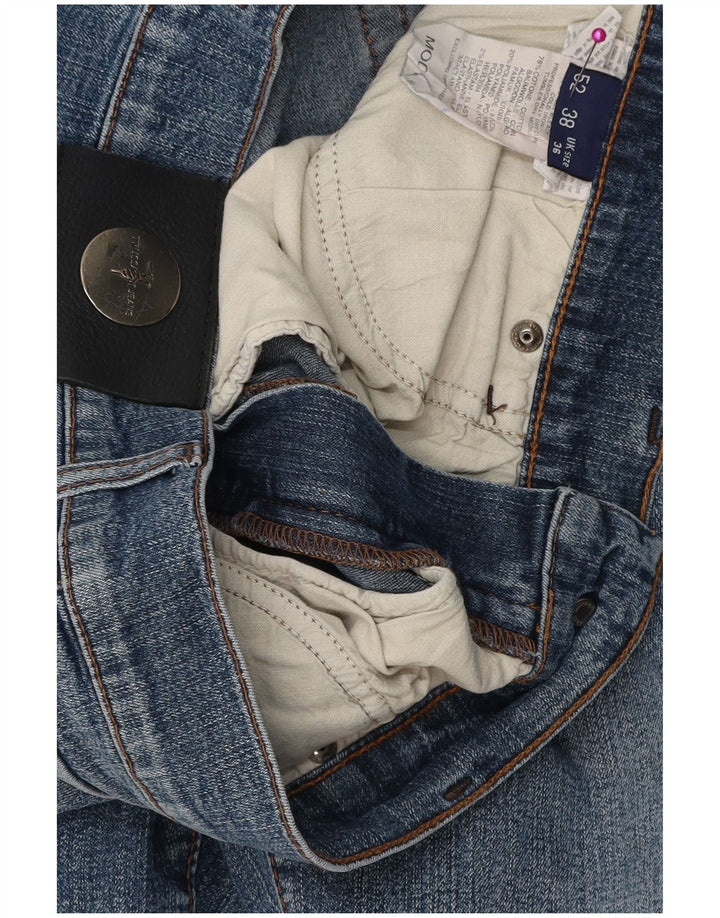 TRUSSARDI Blugi drepti pentru bărbați W36 L31 Bumbac albastru