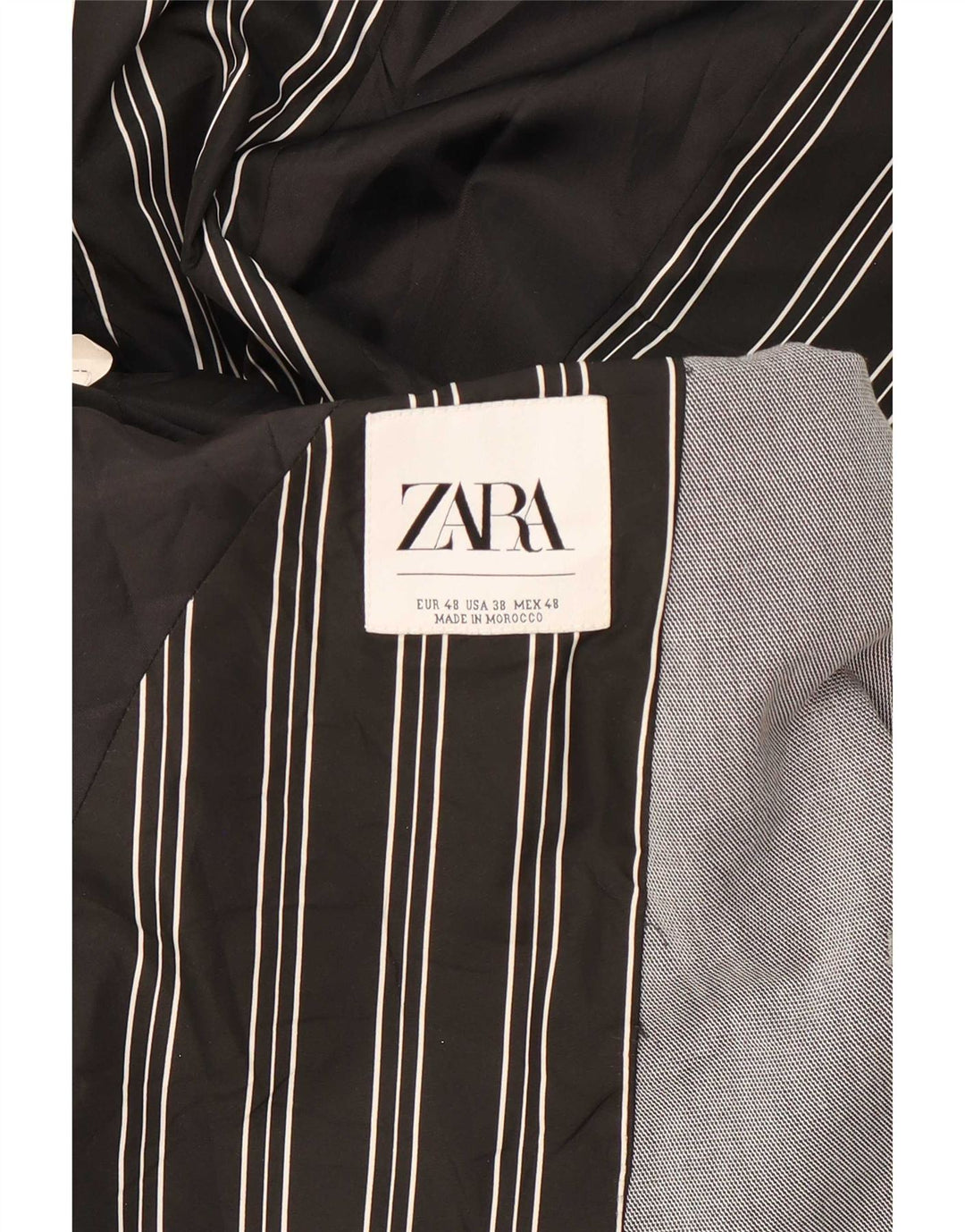 Blazer pentru bărbați Zara cu 2 nasturi EU 48 Gri mediu Colorblock