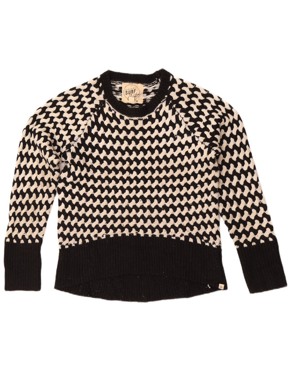 Pulover pentru femei Rip Curl cu decolteu triplu US 8 Medium Black Striped