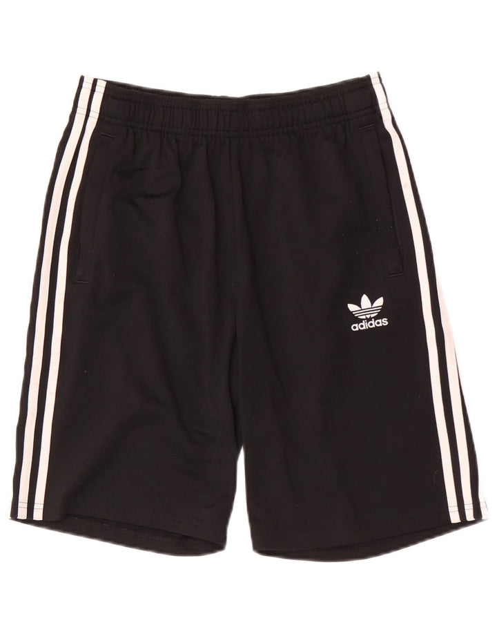 Pantaloni scurți sport adidas băieți 13-14 ani poliester negru