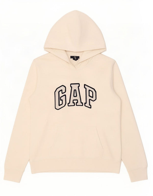 Pulover cu glugă cu grafic Gap pentru femei UK 14 Medium White