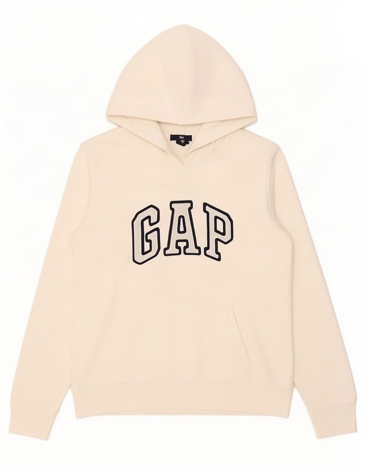 Pulover cu glugă cu grafic Gap pentru femei UK 14 Medium White