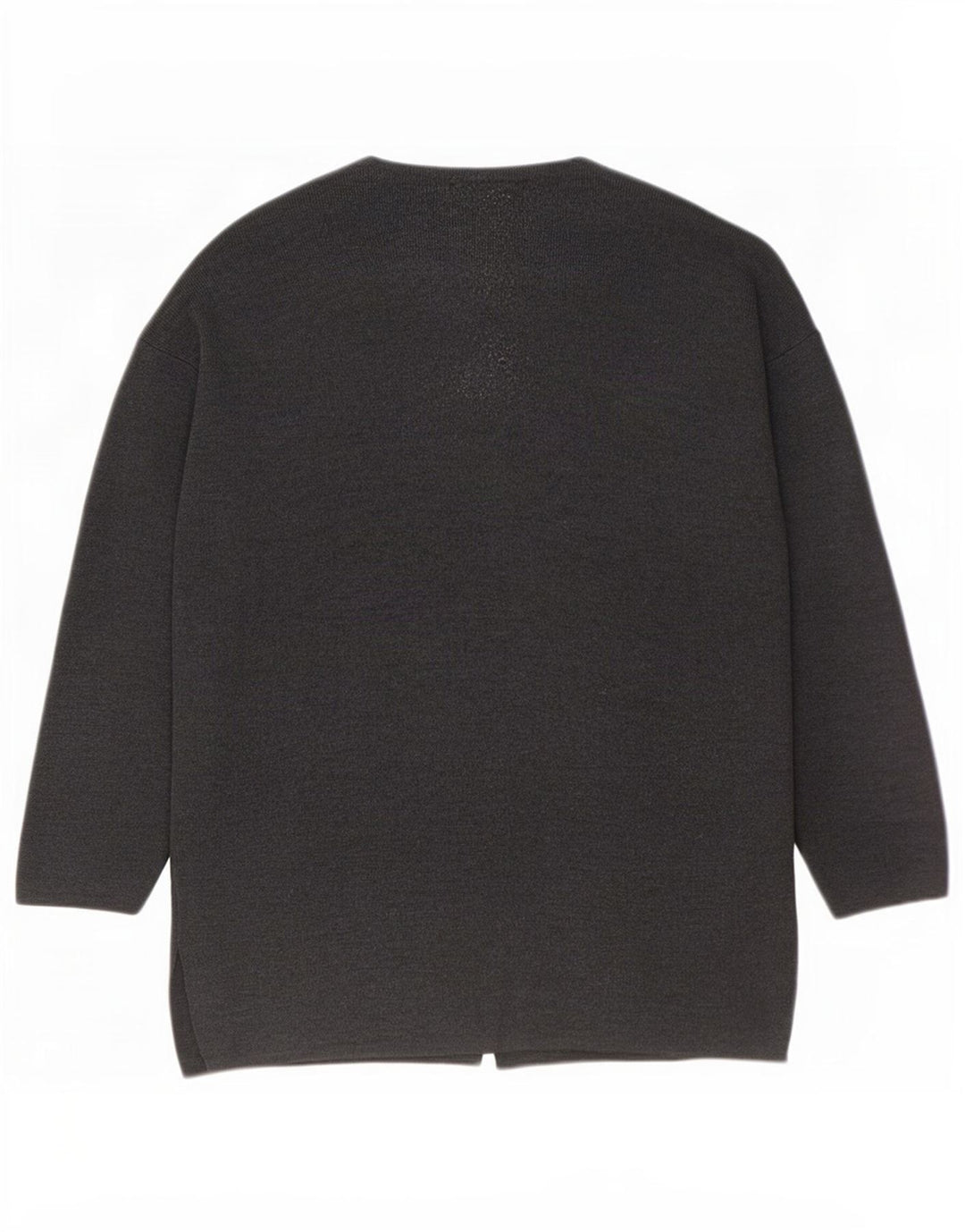 Pulover cardigan supradimensionat pentru femei Benetton UK 16 Lână mare gri