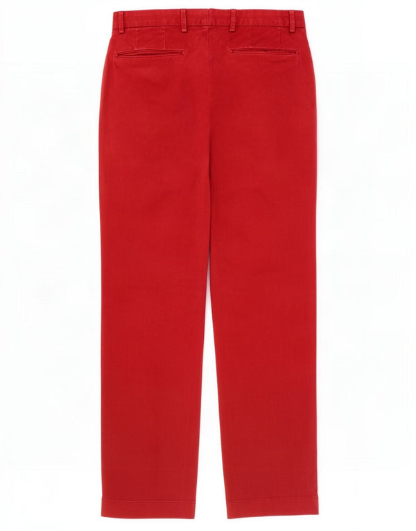 Pantaloni drepți Polo Ralph Lauren pentru bărbați L30 L30 bumbac roșu