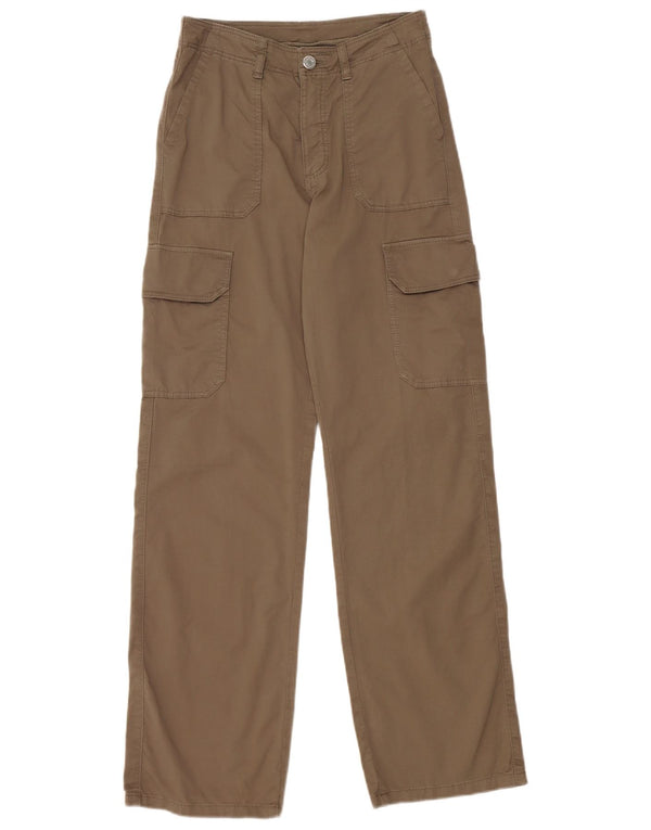 Massimo Dutti Pantaloni cargo pentru femei cu talie înaltă EU 34 2XS W24 L30 kaki
