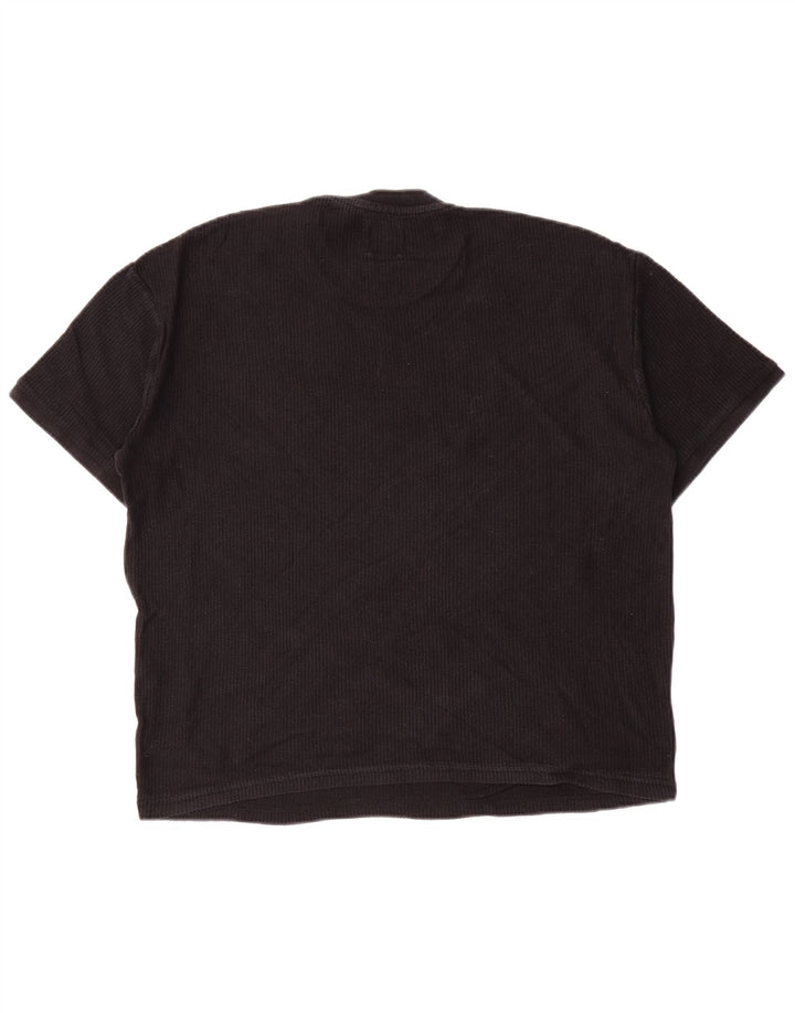 Tricou Bărbați ZARA Top Mic Negru Bumbac