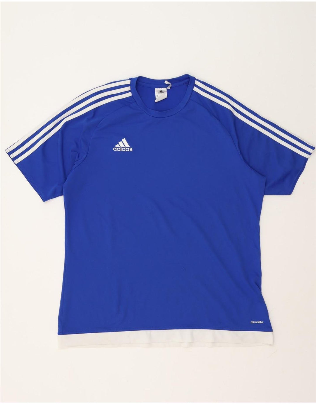 Tricou Adidas Climalite pentru bărbați Top XL, albastru, poliester color bloc