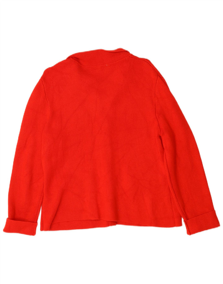 Pulover cardigan pentru femei Zara UK 16 mare, roșu, viscoză