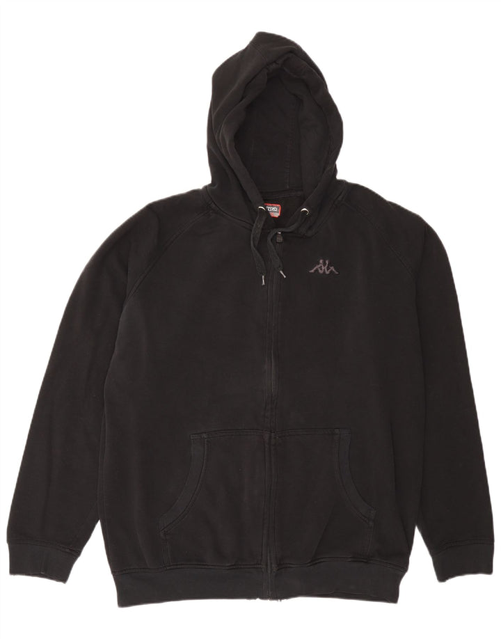 Pulover Kappa pentru bărbați, cu fermoar, 2XL, negru