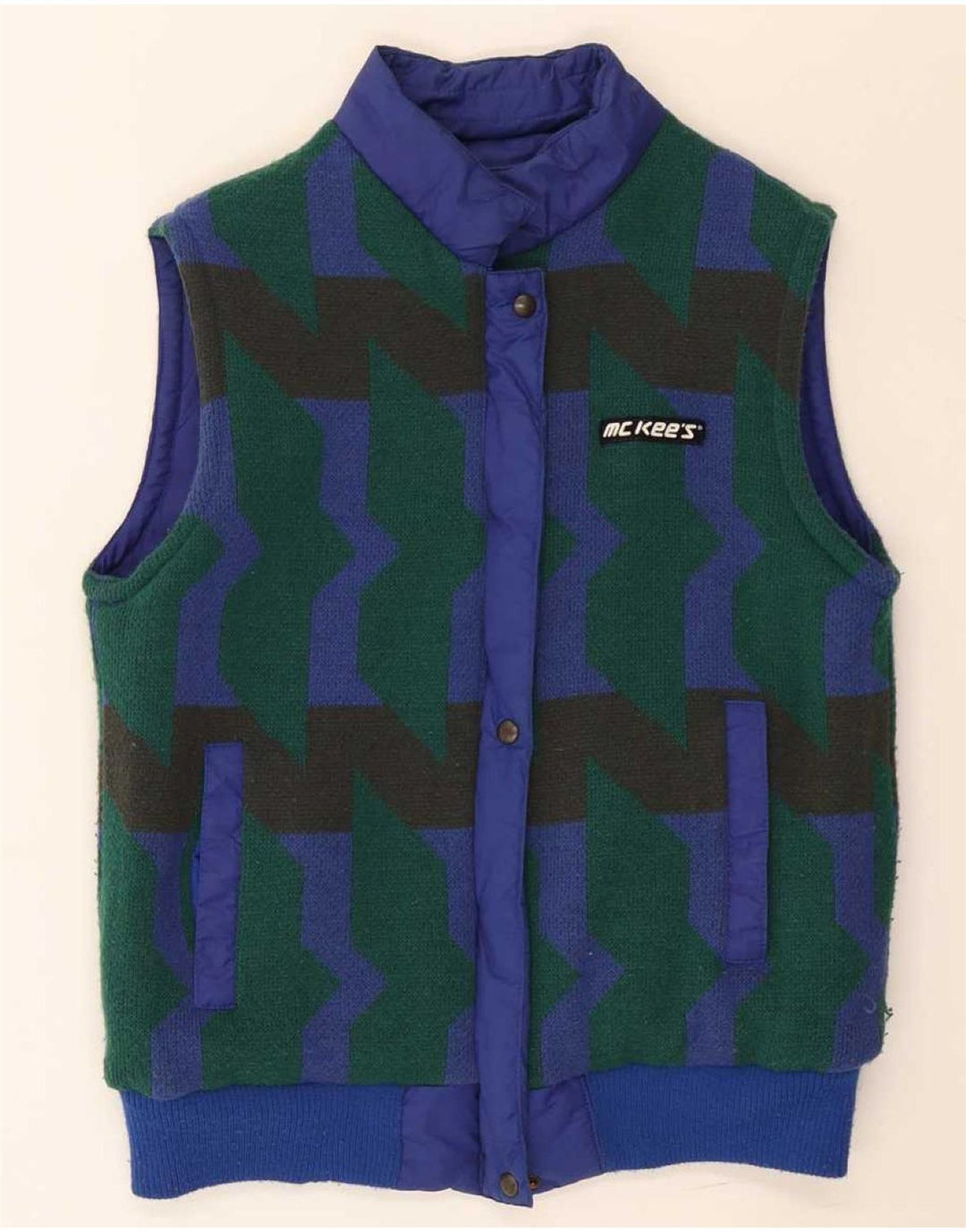Gilet reversibil pentru bărbați MC Kee's IT 44 XS Bumbac albastru