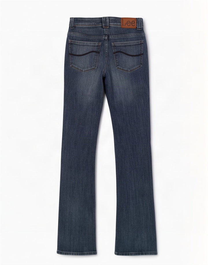 Blugi pentru femei Lee Bliss Bootcut W25 L33 Bumbac albastru