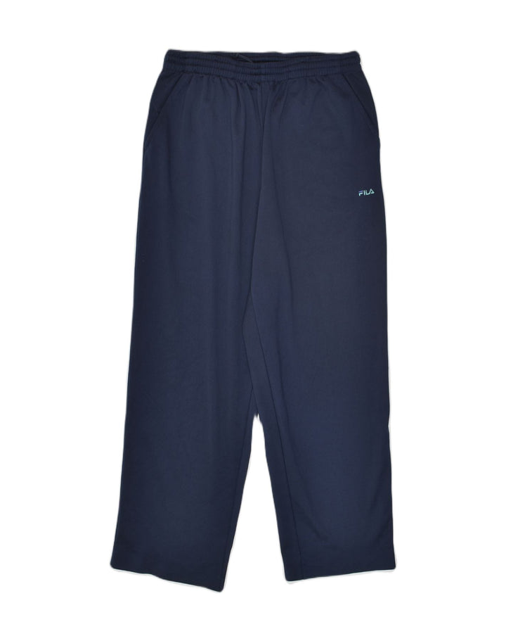 FILA Mens Tracksuit Trousers IT 48 Medium Navy Blue | Vintage Fila | Thrift | Second-Hand Fila | Used Clothing | Messina Hembry 