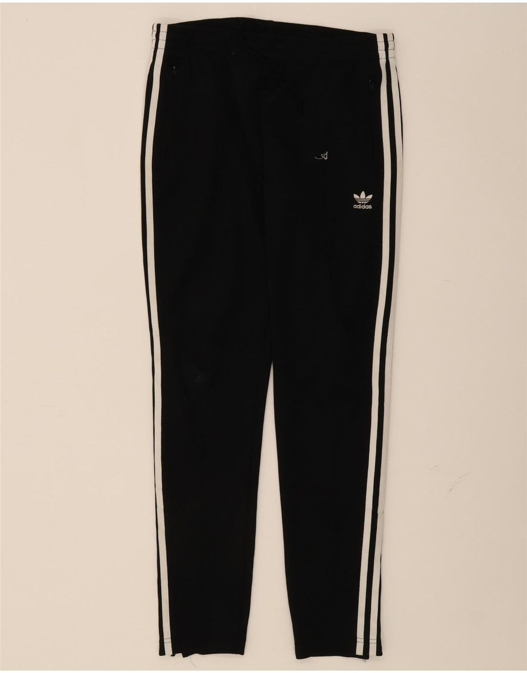 ADIDAS Womens Tracksuit Trousers  W30 L29 Black Polyester Vintage Adidas and Second-Hand Adidas from Messina Hembry 
