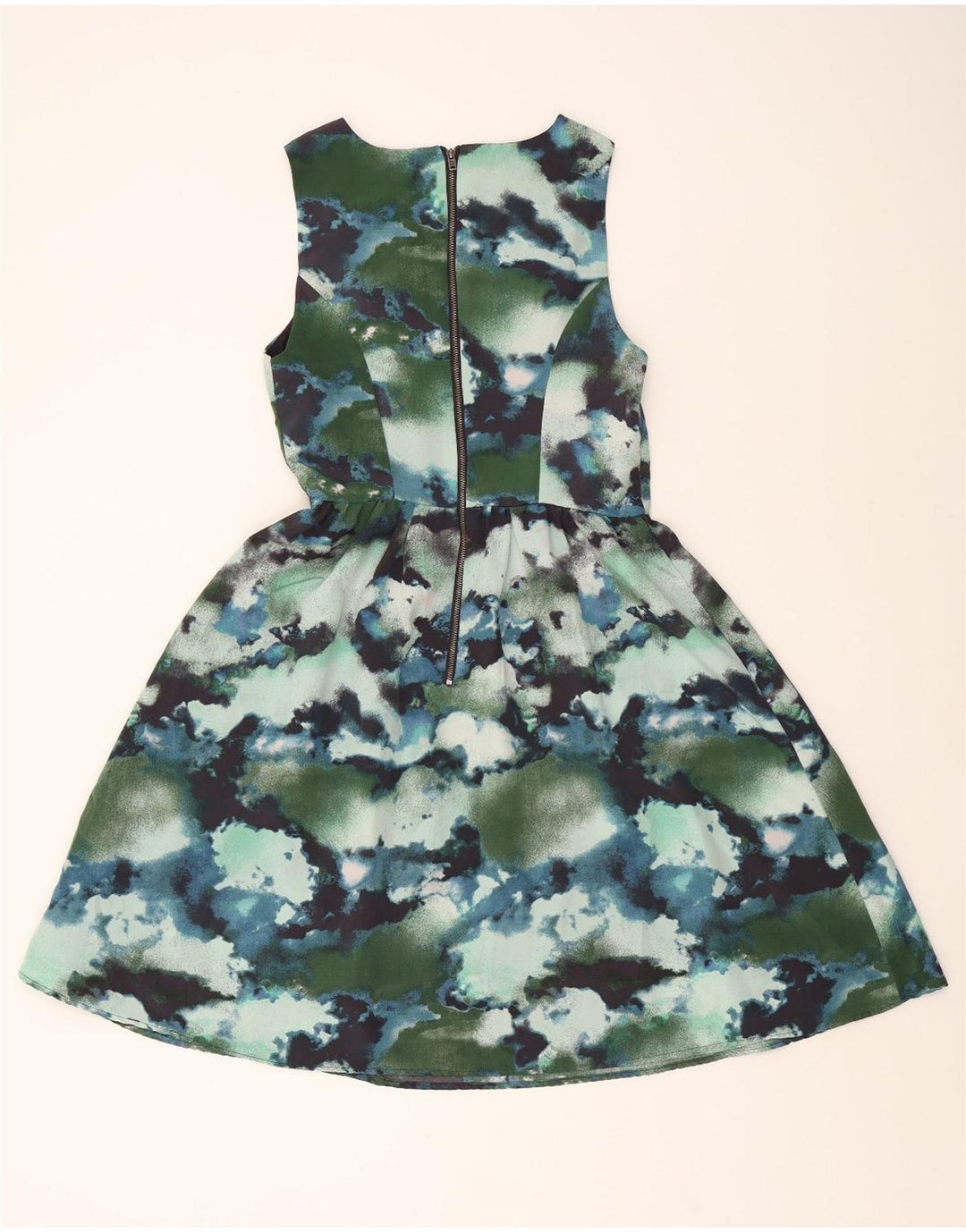 MOSSIMO Womens Sleeveless A-Line Dress US 2 XS Multicoloured Tie Dye Vintage Mossimo and Second-Hand Mossimo from Messina Hembry 