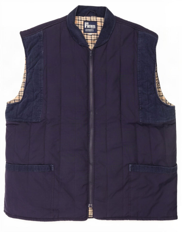 Gilet matlasat Castle pentru bărbați UK 44 2XL bleumarin poliester