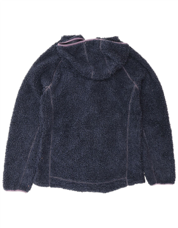 Jachetă fleece cu glugă pentru femei Weird Fish UK 12 Poliester mediu bleumarin