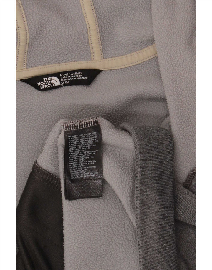 Pulover The North Face pentru bărbați, cu fermoar, poliester, gri mediu