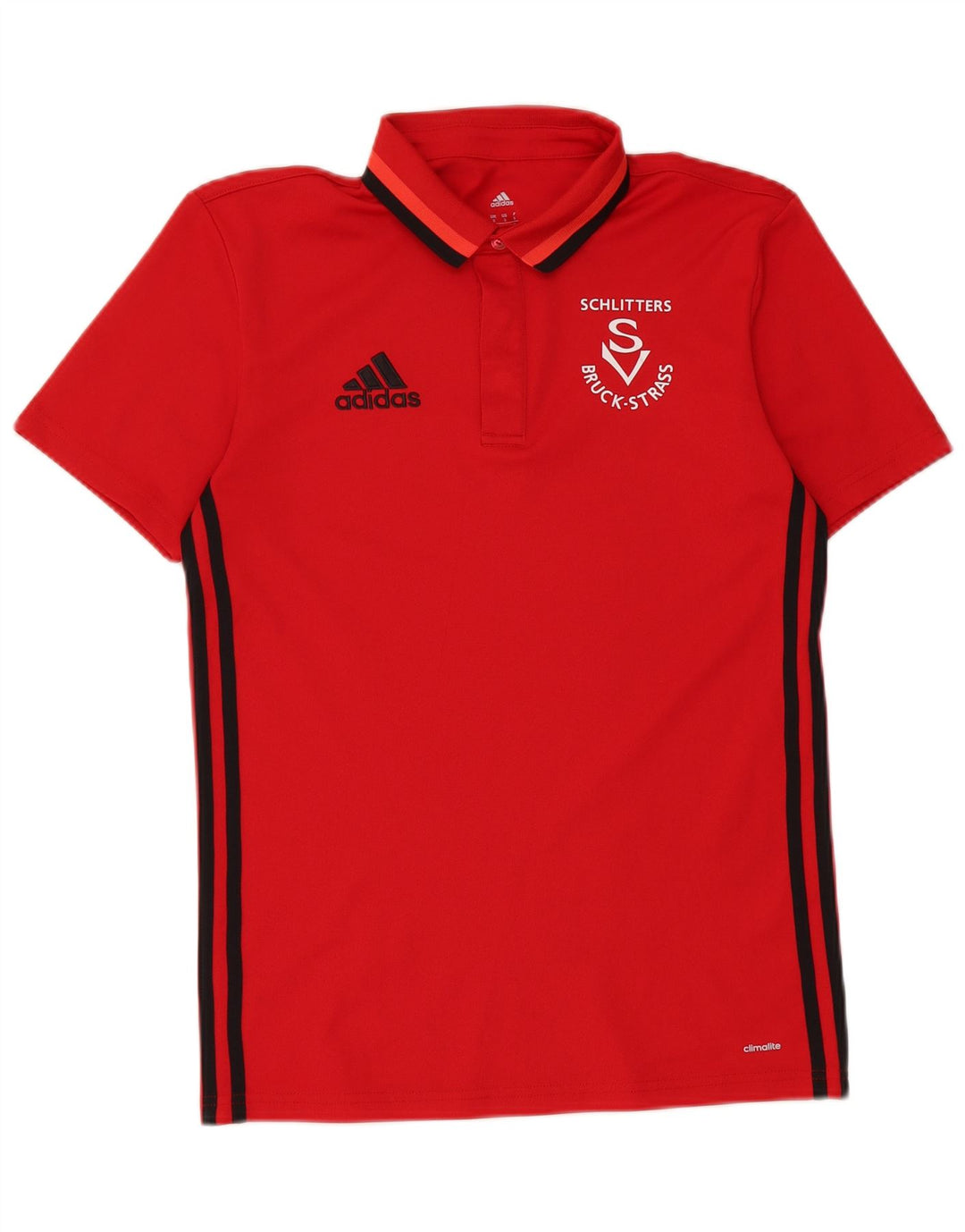 Tricou polo Adidas Climalite Graphic pentru bărbați, roșu mic