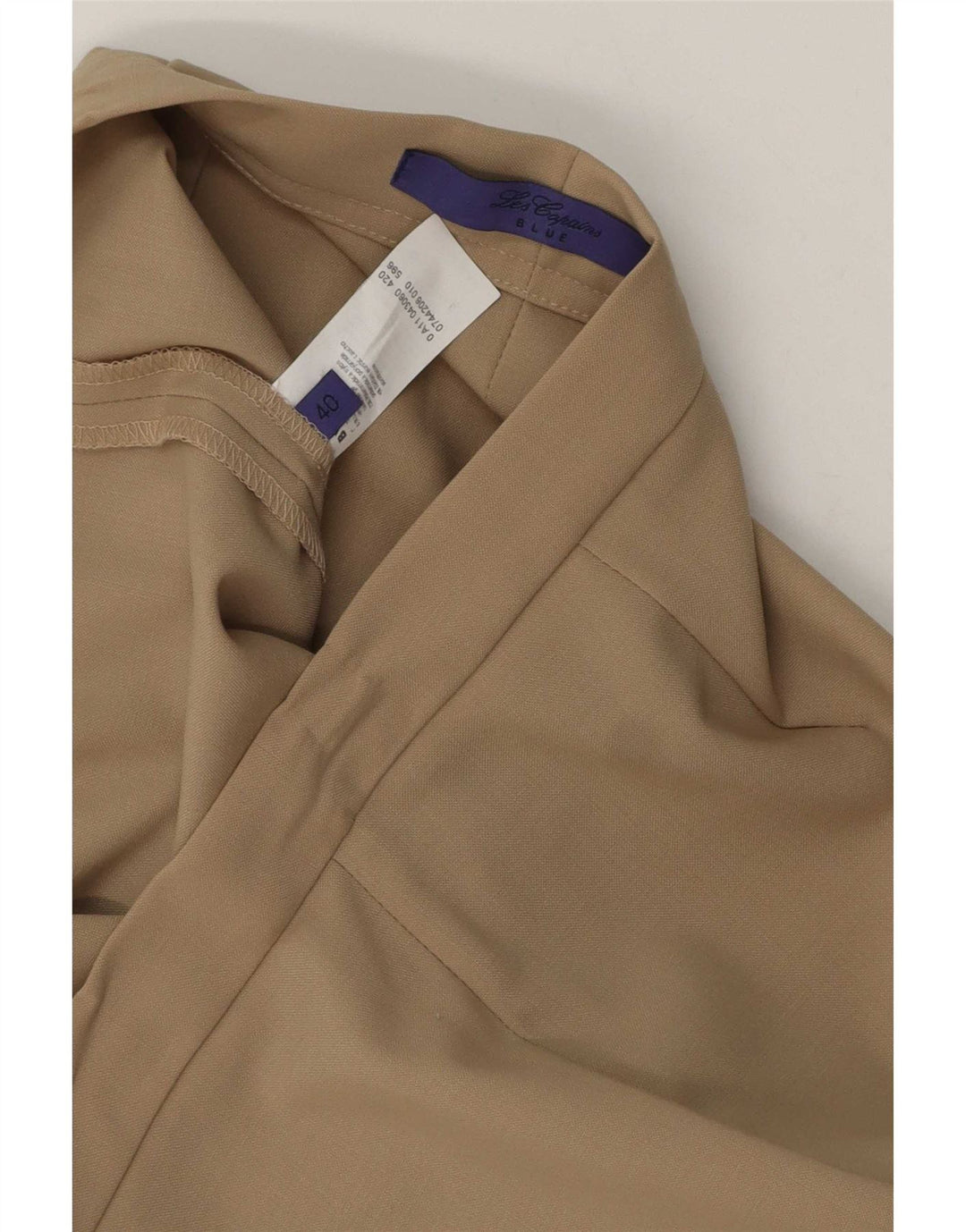 Pantaloni de costum drepți pentru femei Les Copains EU 40 Mediu L30 L27 Bej
