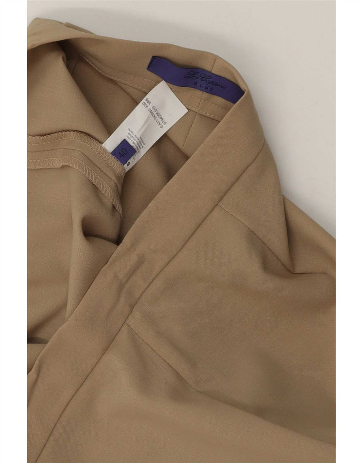 Pantaloni de costum drepți pentru femei Les Copains EU 40 Mediu L30 L27 Bej