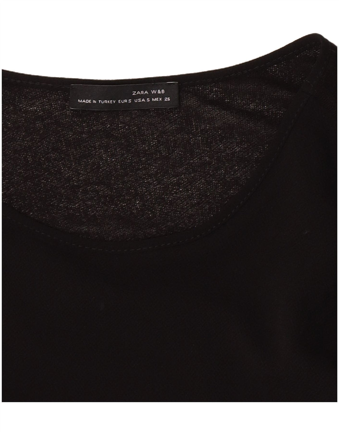 Rochie Pulover pentru Damă Zara UK 8 Mic Negru