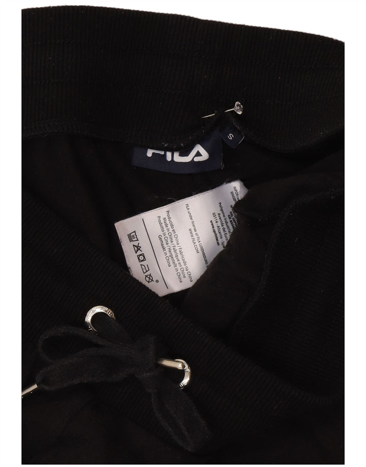 Pantaloni de trening cu grafic pentru femei Fila Pantaloni de jogging Mici Poliester negru