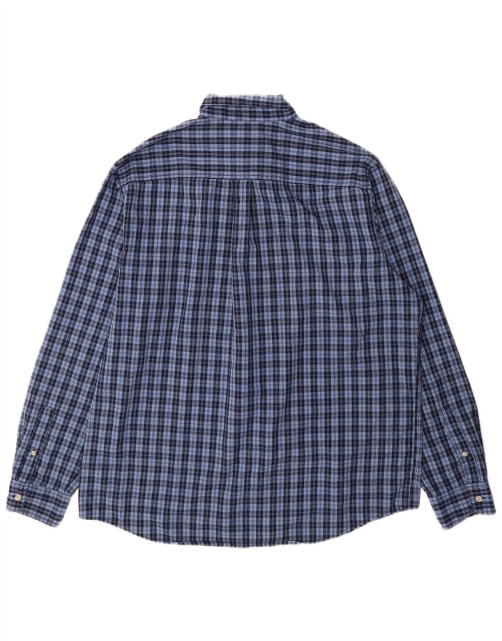 Cămașă pentru bărbați Chaps Easy Care XL Blue Check Bumbac