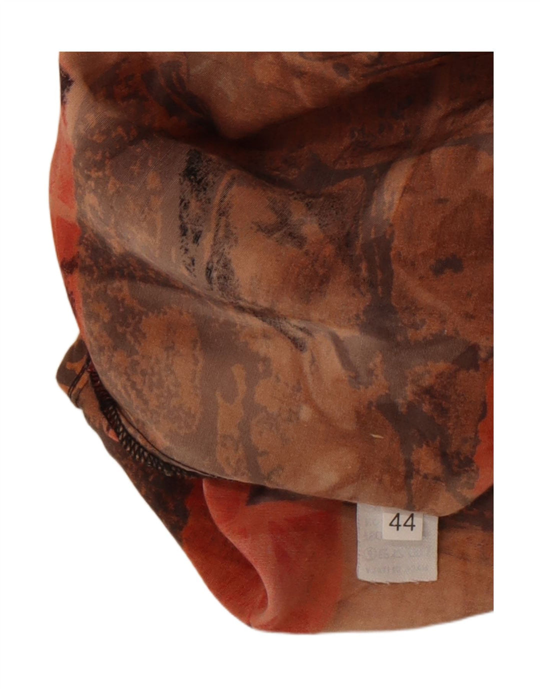 Cămașă vintage pentru femei cu model abstract EU 44 XL maro raion