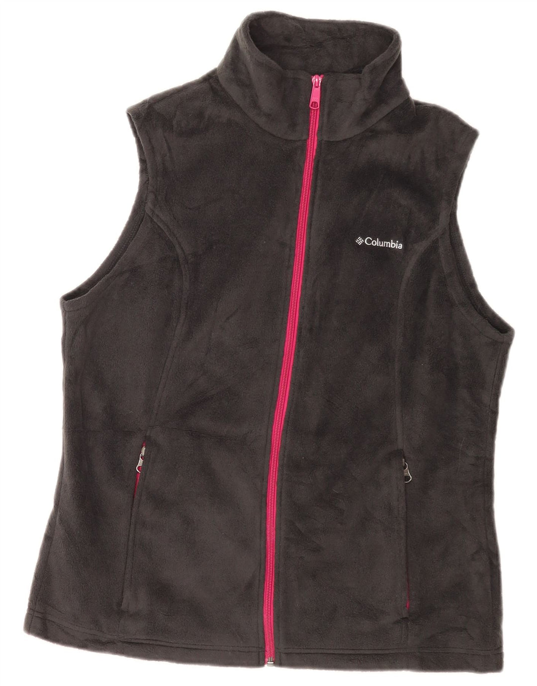 Columbia pentru femei Fleece Gilet UK 16 Large Gri Poliester