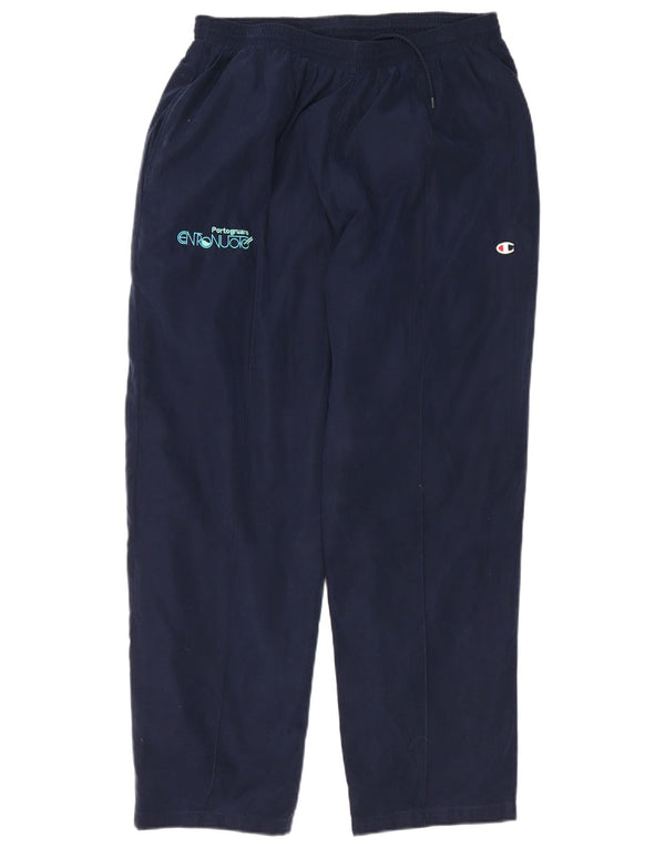 Pantaloni de trening grafic pentru bărbați Champion XL poliester bleumarin