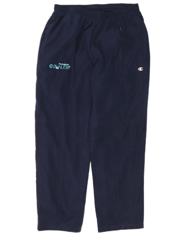 Pantaloni de trening grafic pentru bărbați Champion XL poliester bleumarin