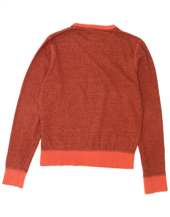 Pulover cu grafic pentru bărbați Jack & Jones, bumbac cu pete portocaliu mic