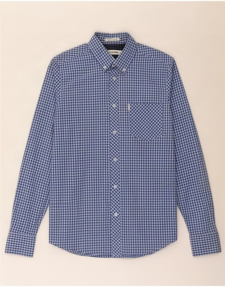 Cămașă pentru bărbați Ben Sherman, mică, albastră, din bumbac