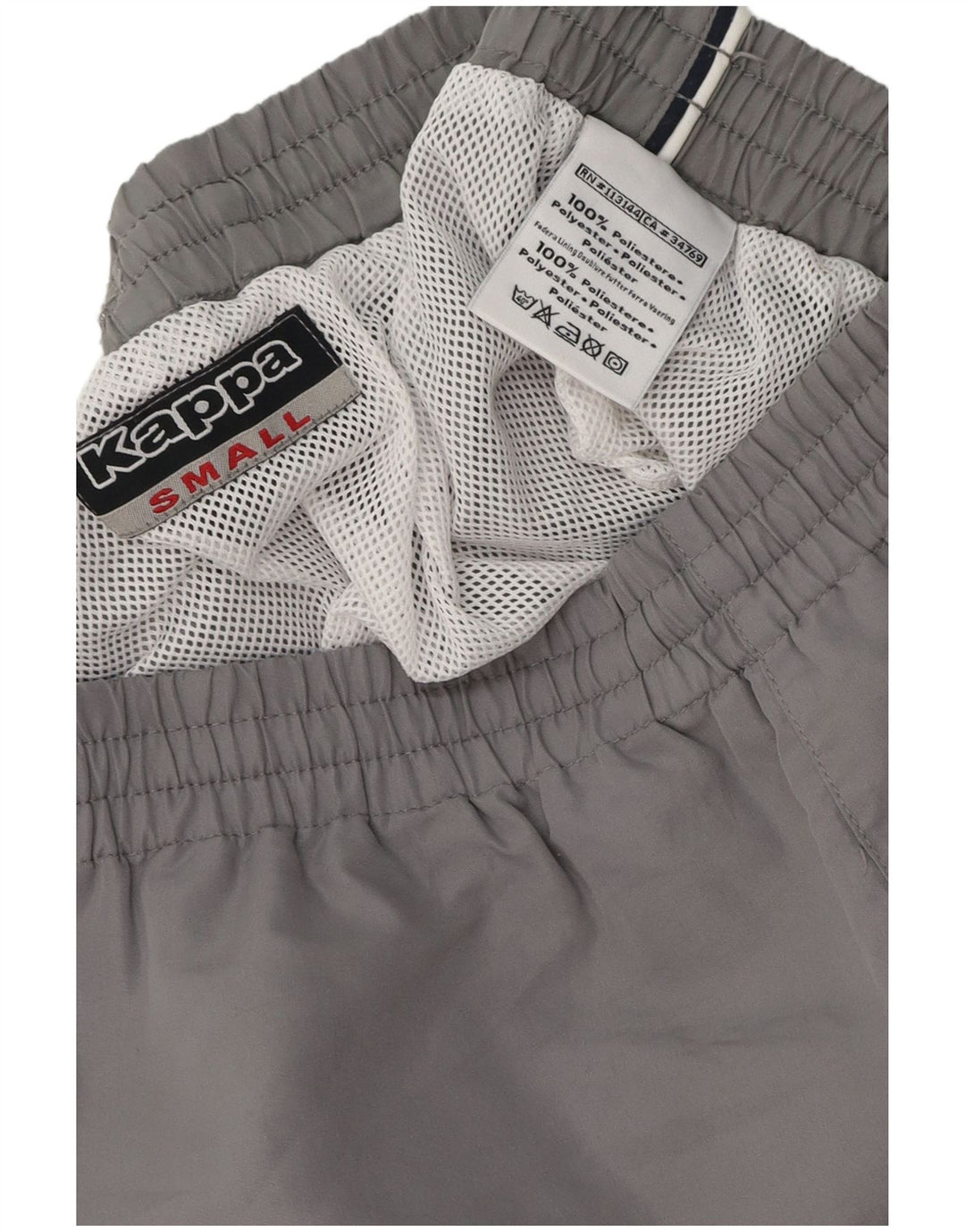 Pantaloni scurți sport Kappa pentru bărbați, poliester mici, gri