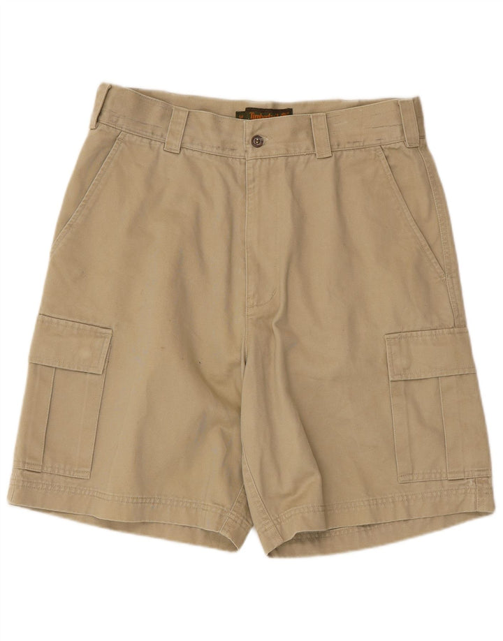 Pantaloni scurți cargo Timberland pentru femei W34, bumbac, bej, mari