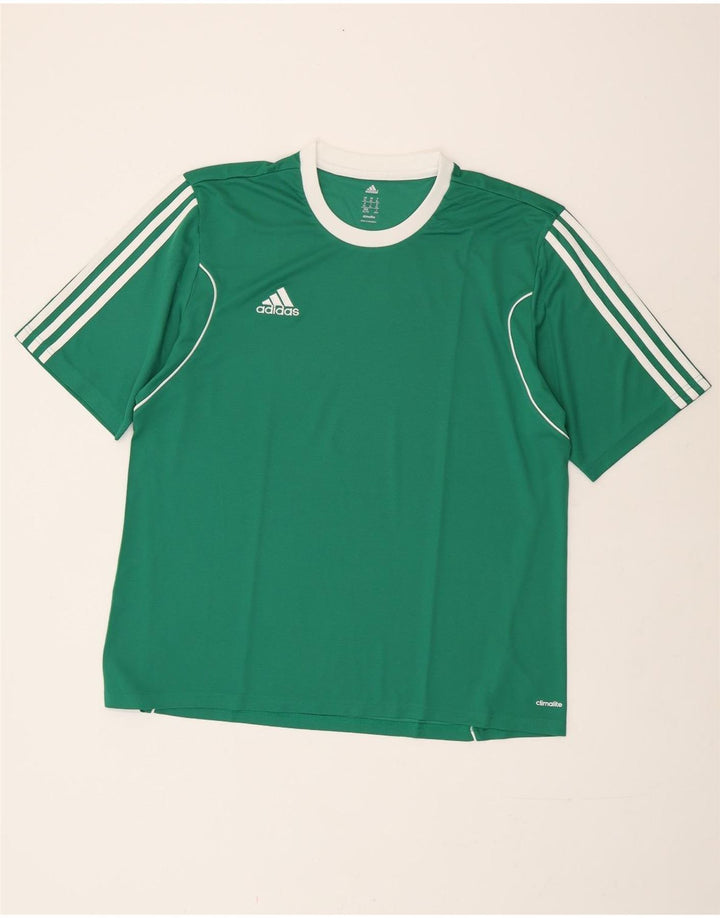 Tricou Adidas Climalite pentru bărbați Top XL Poliester verde