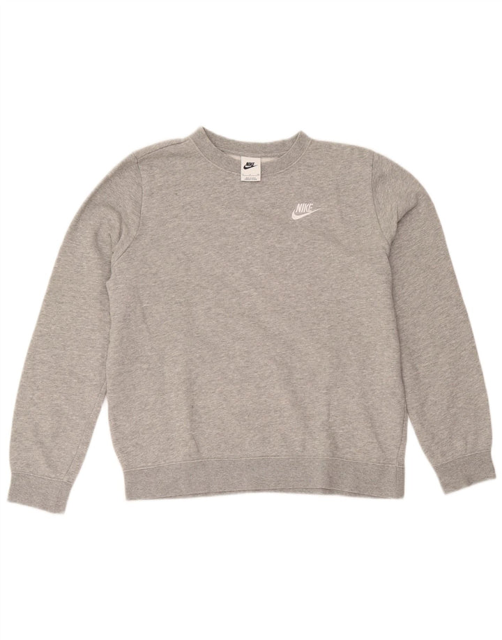 Pulover Nike pentru bărbați, bumbac, gri mic