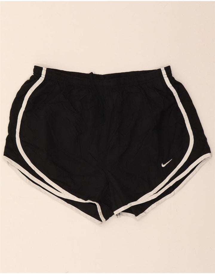 NIKE Womens Dri Fit Sport Shorts UK 12 Medium  Black Polyester Vintage Nike and Second-Hand Nike from Messina Hembry 