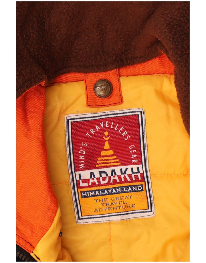 Jachetă de schi cu glugă pentru bărbați Ladakh UK 42 XL Orange Colorblock